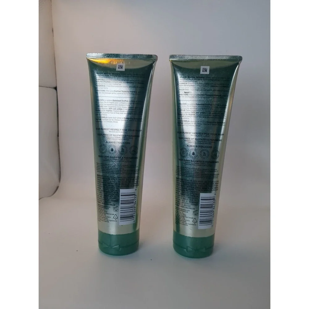 2-L'Oreal EVER STRONG Thickening s SHAMPOO,‎ lot of 2 vegan